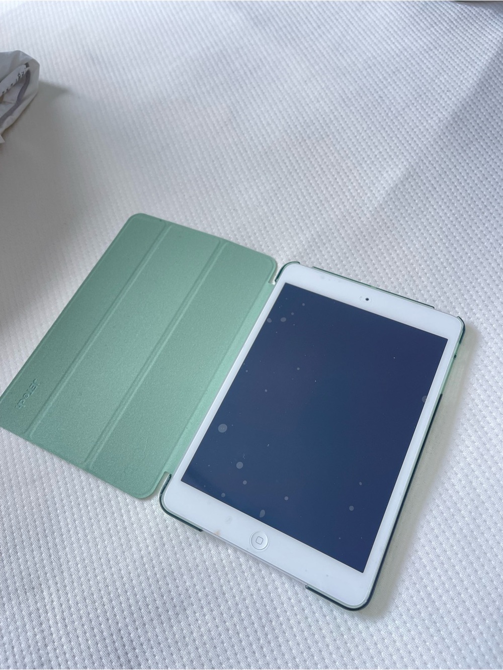 Apple iPad Mini 2 with Mint Green Smart Cover